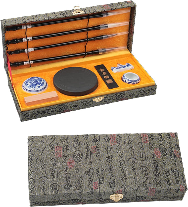 WDEC 10-teilig Chinesischer Kalligraphie Pinsel Set, Chinesisch, Künstlerbedarf, Malerei Inkstone mi