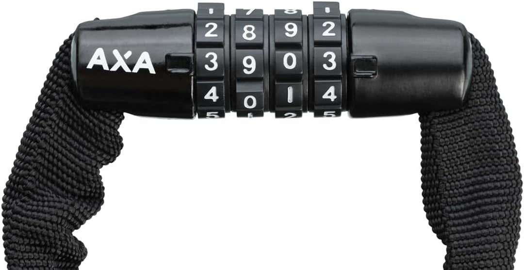 AXA Rigid RCC 120 – Kettenschloss mit Code – 120 cm lang – Stahlglieder 3,5 mm – Sicherheitsstufe 3
