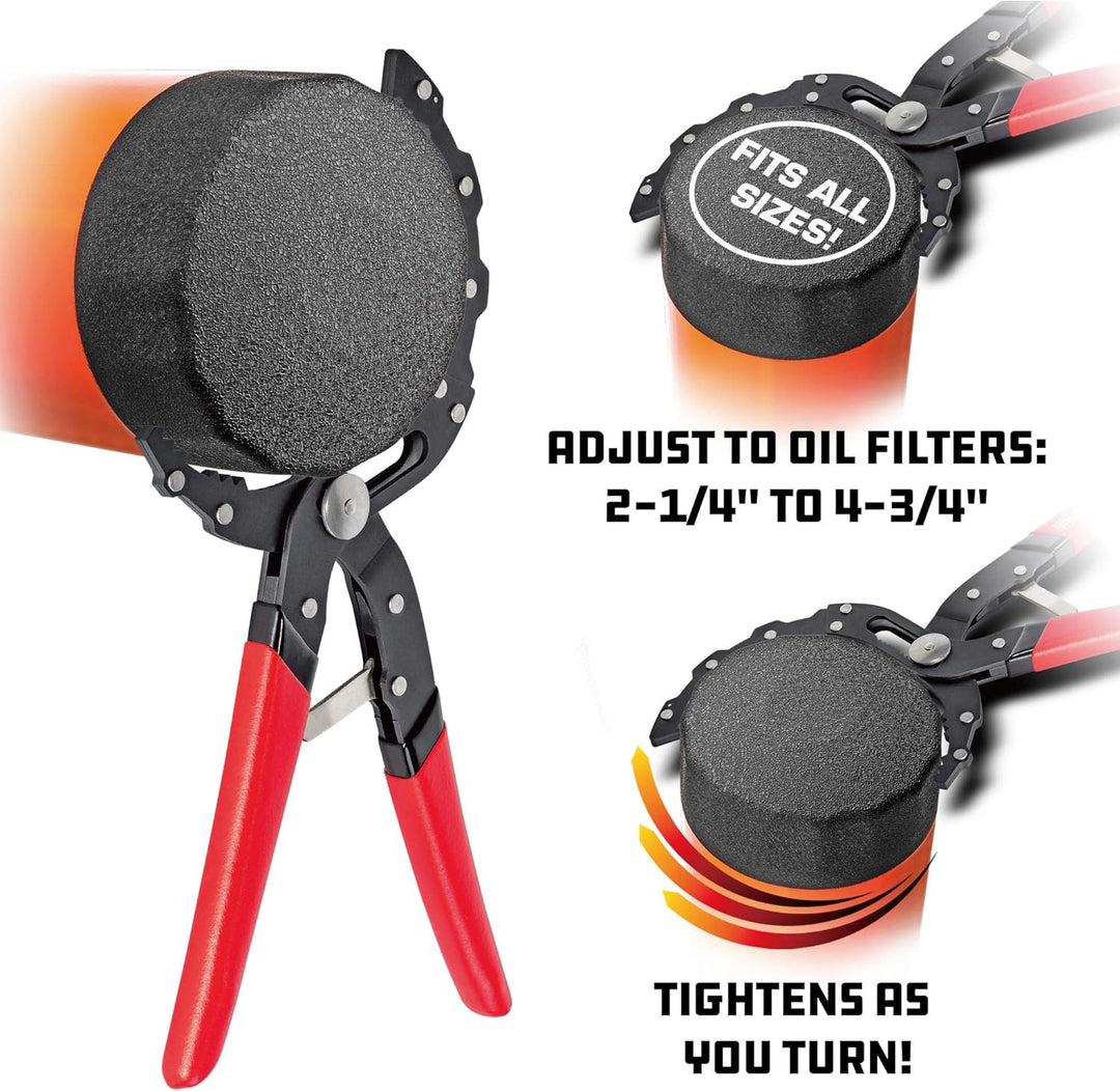 Powerbuilt 942068 self-adjusting Filter-Zange