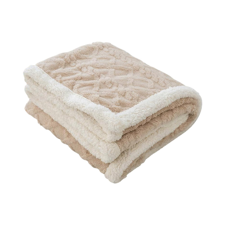 Ergocar Flauschige Kuscheldecke, Sofadecke Doppelgesicht Dicke Decke, Dicke Warme Sherpa Fleece Plüs
