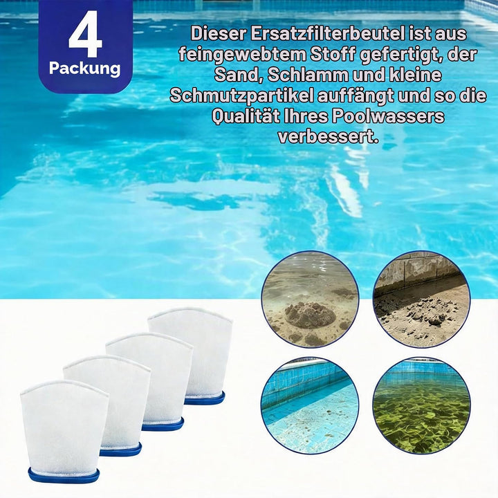 Robuste Sand- und Schlammfiltertasche für Pool Blaster Max Li, kompatibel mit JPV200 P30X022SS PBW02