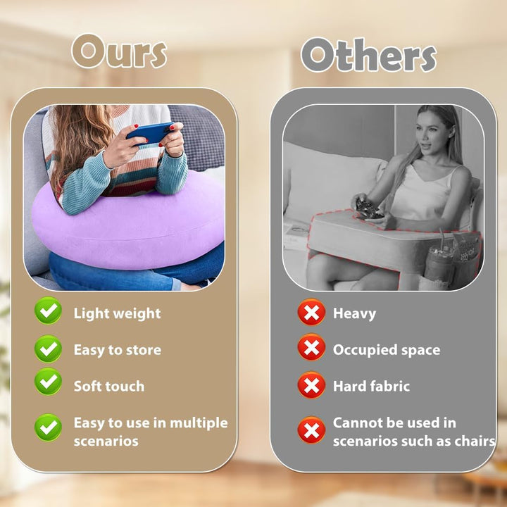 Gaming Kissen &amp; Lesekissen, Armlehne Unterstützung Bücherkissen, U-förmiges Lap Kissen Gaming Pillow