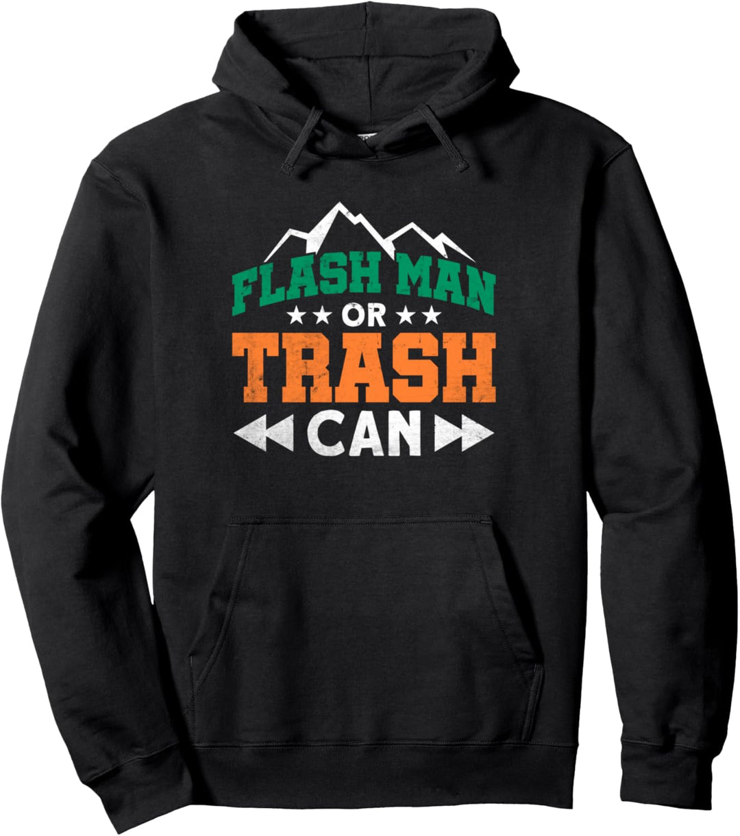 Flash Man oder Mülleimer Rock Climbing Pullover Hoodie