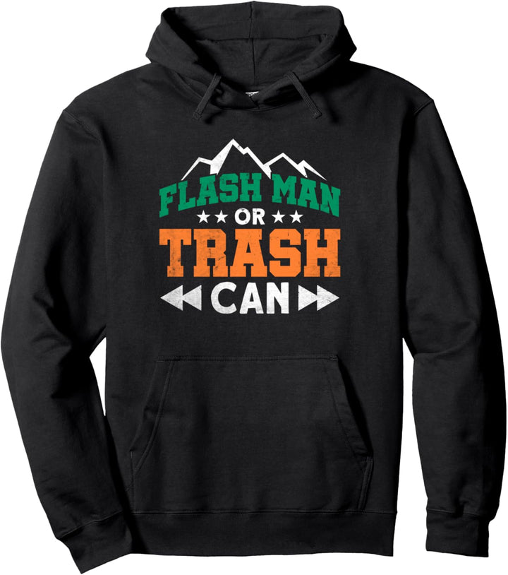 Flash Man oder Mülleimer Rock Climbing Pullover Hoodie