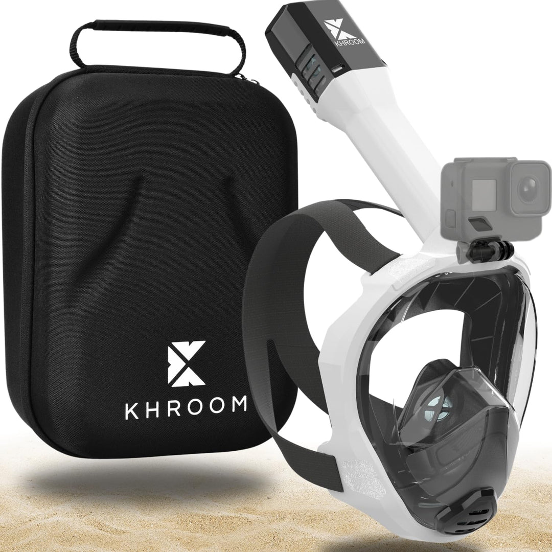 Khroom Schnorchelmaske Erwachsene Vollmaske absolut CO2 sicher | Unsere Beste Tauchermaske Seaview P