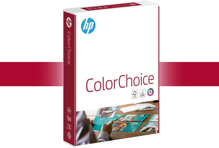 HP ColorChoice CHP750, Farblaserpapier ungestrichen , 90g/m², A4, Karton zu 5 X 500 Blatt, CHP750 A4
