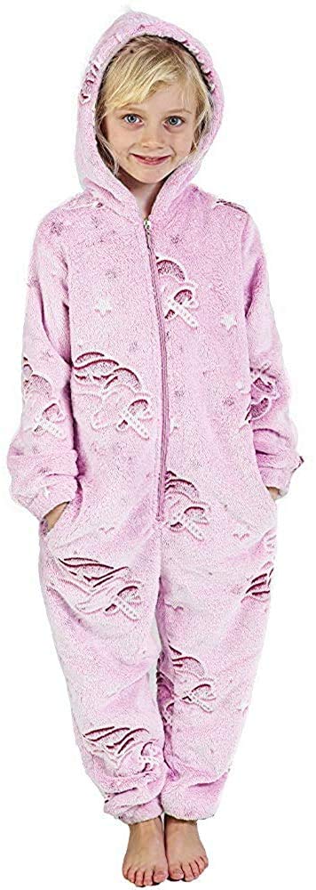 CityComfort Jumpsuit Kinder Einteiler Fleece Overall Onesie Kinder Mädchen Jungen 4-14 Jahre 11-12 J