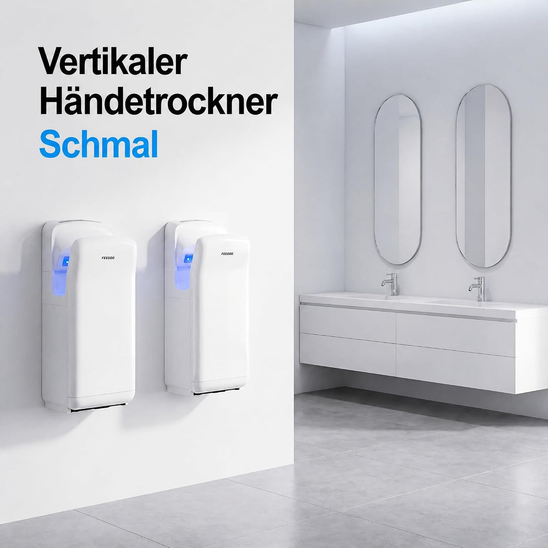 FG2006H Automatischer doppelseitiger Jet-Händetrockner, 240V, Weiss