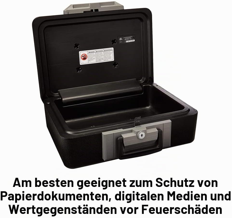 Sentry Safe 1160 1160 cm Feuerfester Schlosskasten, Schwarz, 0.25 cu. ft, Schwarz