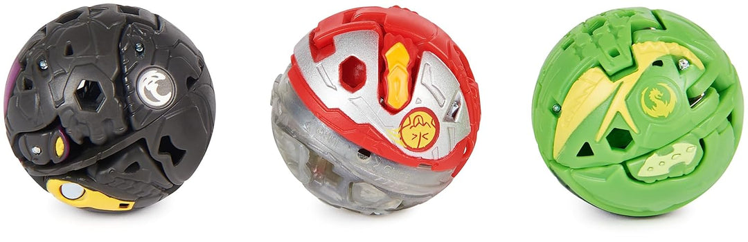 Bakugan 3.0 Starter Pack mit 3 Bällen (1 Special Attack Dragonoid, 2 Core Balls Nillious und Hammerh