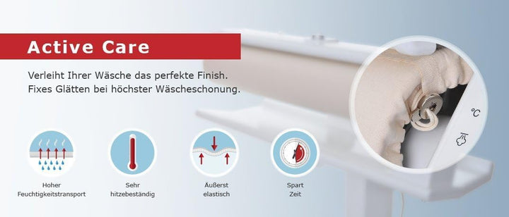 2x Bügeltuch für Bügelmaschine 85 cm (Miele/Cordes/AEG/Zanker) 85 Typ A, 85 Typ A