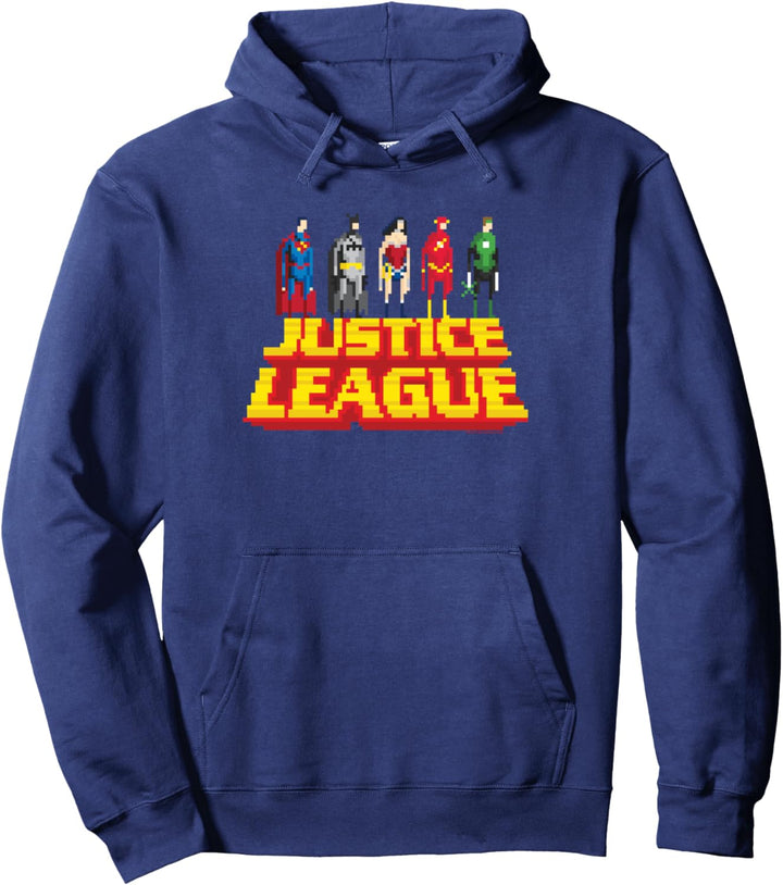 Justice League Standing Above Pullover Hoodie