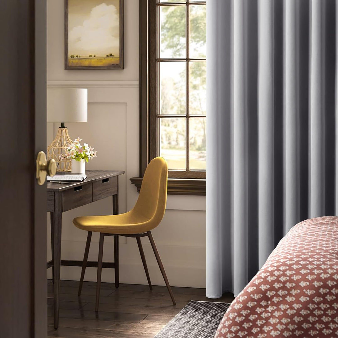 Topfinel Outdoor Vorhang Blickdicht Gardinen Mit Ösen Grau Verdunkelungsvorhang Fenster B 300 X H 24