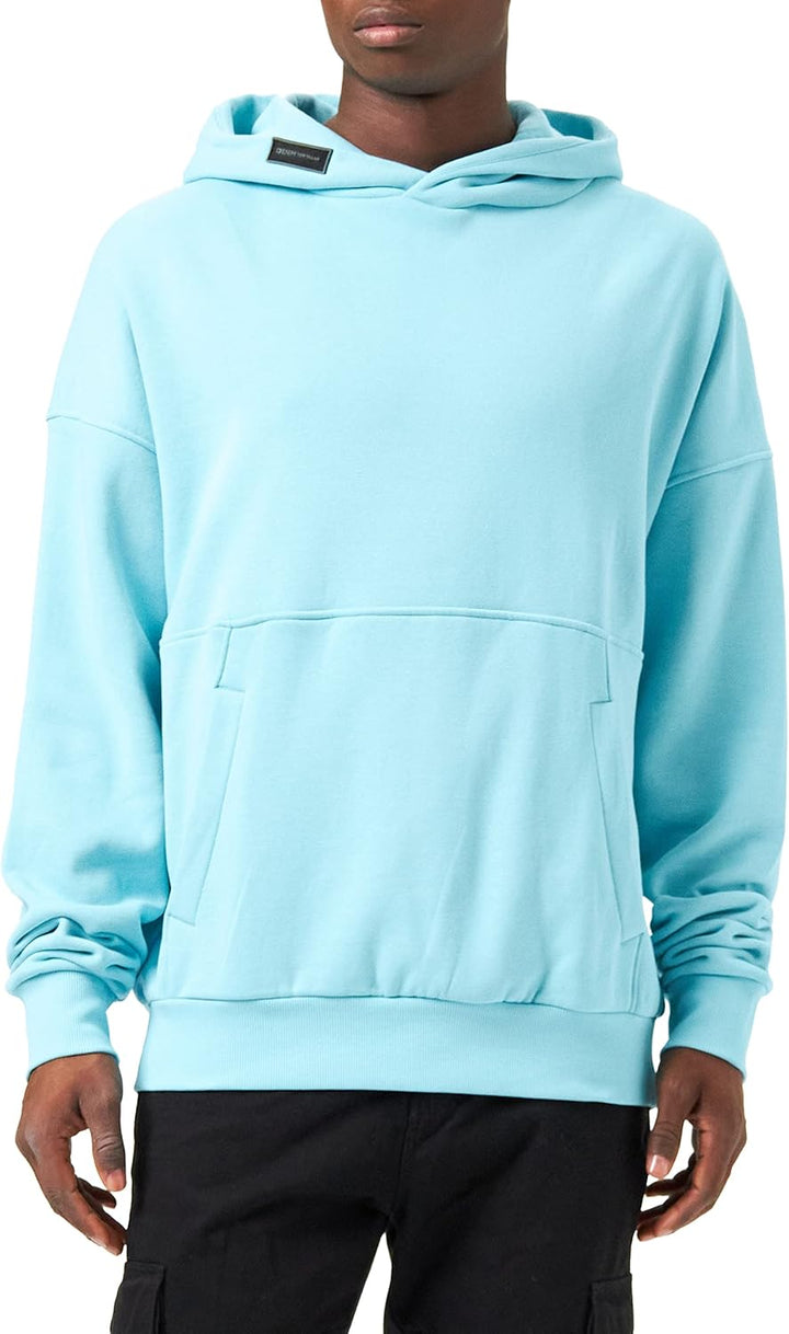 TOM TAILOR Denim Herren Hoodie Sweatshirt S 30063 - Light Dusty Blue, S 30063 - Light Dusty Blue