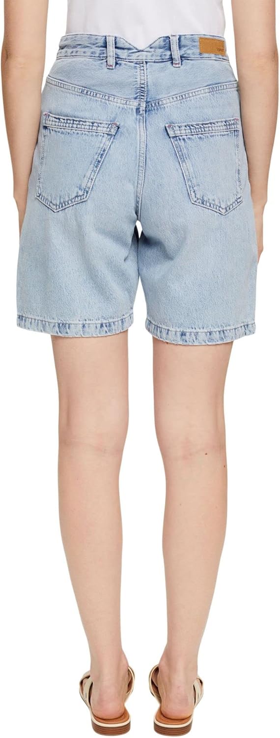 ESPRIT Damen Jeans-Shorts 30 903/Blue Light Wash, 30 903/Blue Light Wash