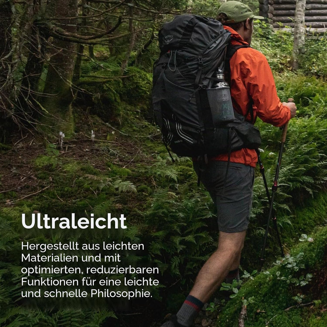 Osprey Herren Rucksack Exos 58 Tungsten Grau, Dunkelgrau