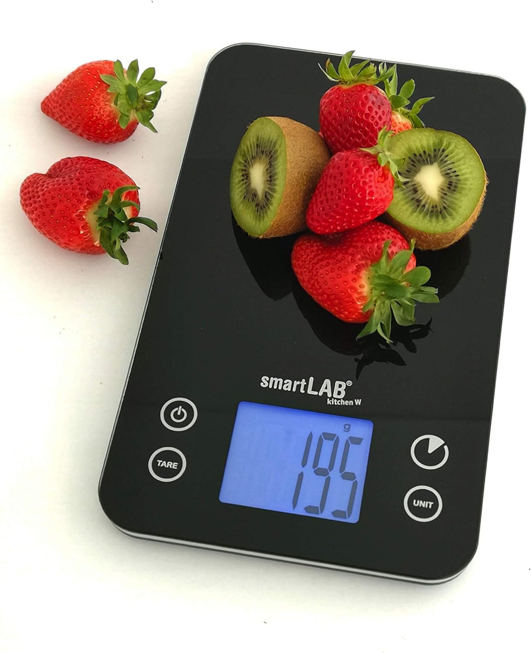 SmartLab Kitchen W Küchenwaage mit Bluetooth |Digitalwaage für die Küche aus Glas |Lebensmittelwaage