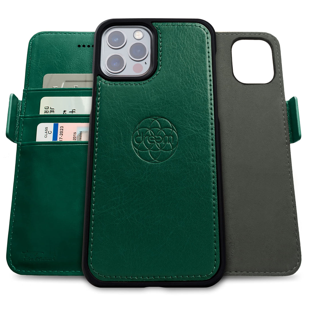 Dreem Fibonacci 2in1 Handyhülle Flipcase für iPhone 12 &amp; 12 Pro | Magnetisches iPhone Case | TPU Etu
