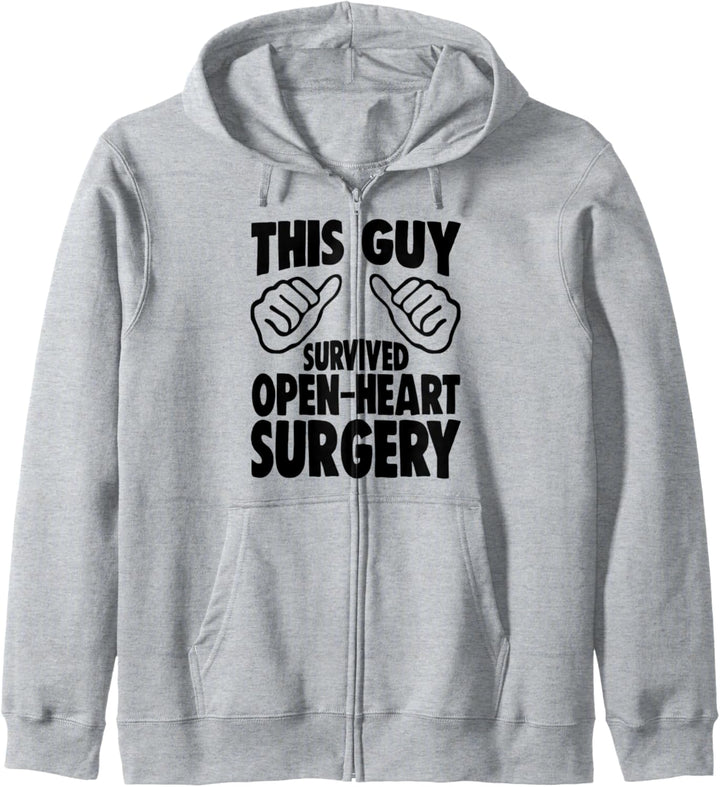 Dieser Kerl überlebte das Geschenk der Männer mit offener Kapuzenjacke