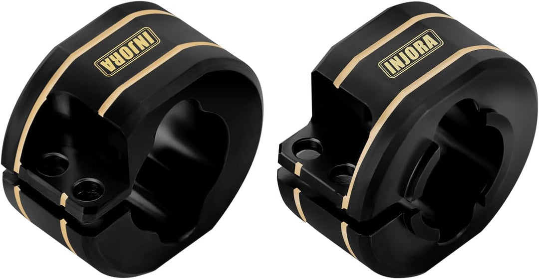 INJORA Messing Hinterachs-Gegengewichte 14g/Stück Upgrade-Teil für TRX4M 1/18 RC Crawler, Schwarz