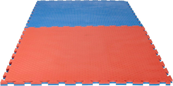 Ju-Sports Puzzlematte Checker 2 cm rot/blau Wendematte