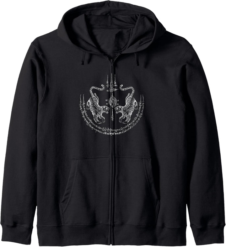 Thailand Sak Yant-Tiger Kapuzenjacke
