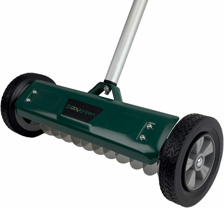 DAYGREEN Hand-Vertikutierer VT-32 | Moos und Unkrautentferner mit 11 Edelstahlmessern | 32 cm Arbeit