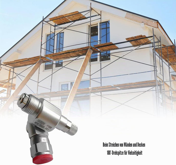 CleanShot Absperrventil mit Spitze, 287030 Airless Spray Adapter Gelenk für Airless Sprayer, Sprayer
