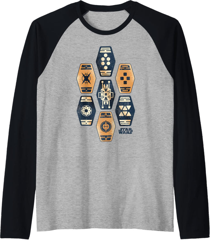 Star Wars Han Solo Movie Sabacc Game Vintage Raglan