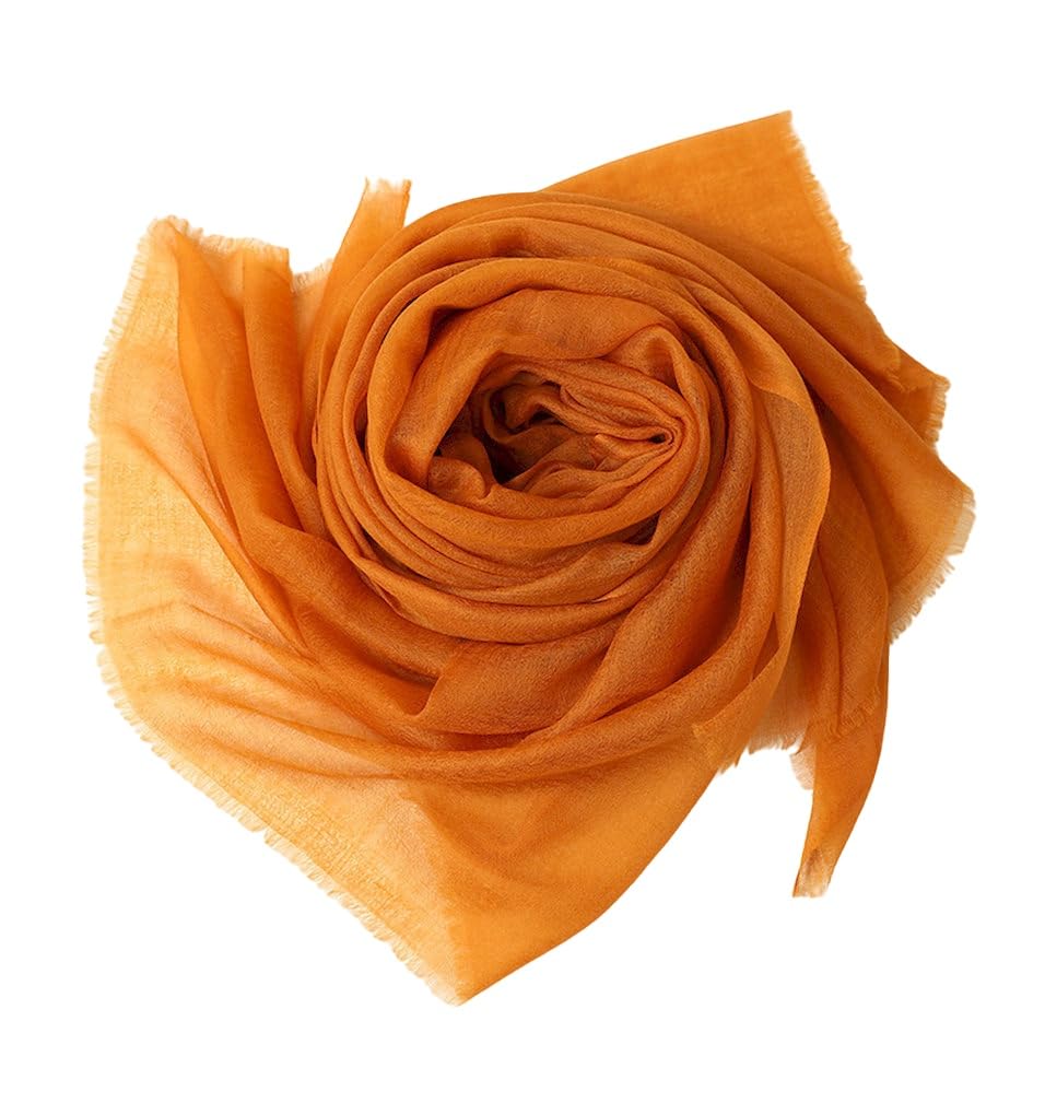 Damen 100% Kaschmir feder-leicht Ring Pashmina Schal Abendkleid Stola aus hauch-dünn 200 garn Cashme