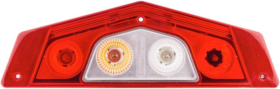 HELLA - Heckleuchte - Caraluna X - Glühlampe - 12V - Einbau/geschraubt - Lichtscheibenfarbe: rot/gla