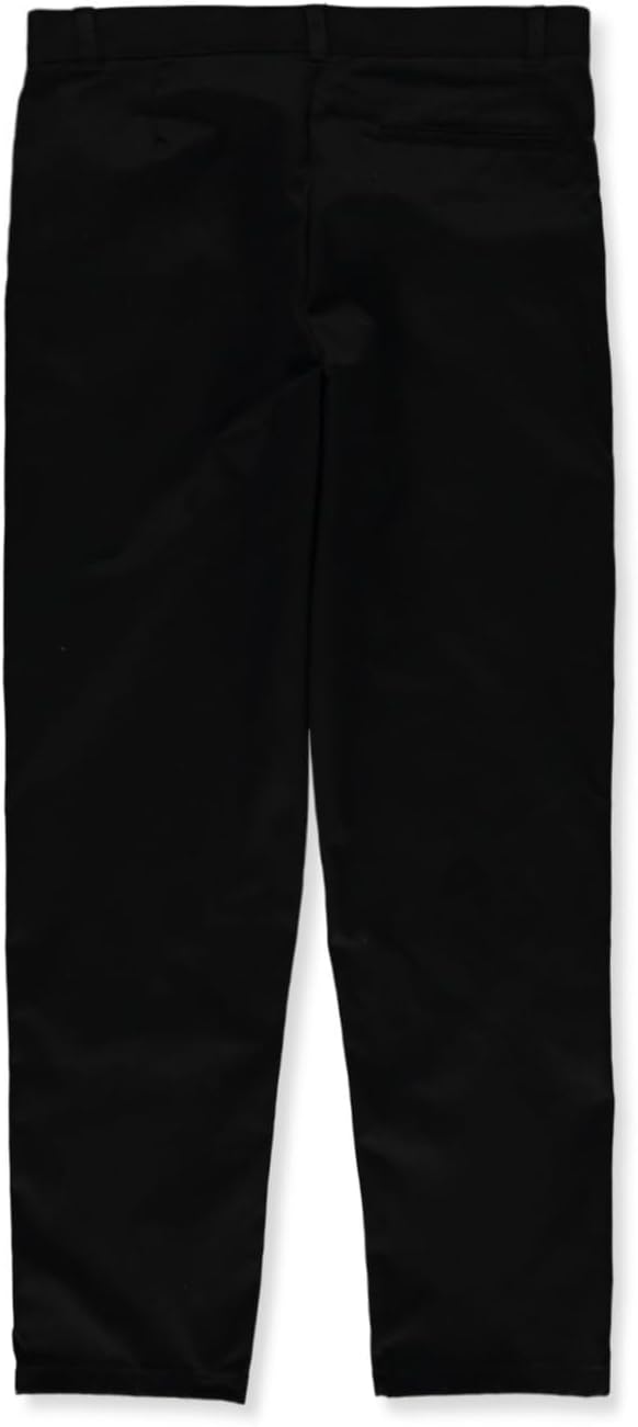 French Toast Men's Adjustable Waist Relaxed Fit Pant (Standard & Husky) 28W / 32L Schwarz, 28W / 32L