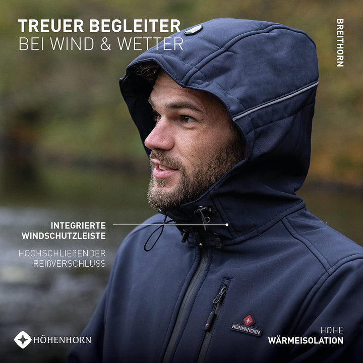 Höhenhorn Altus Herren Softshell Jacke Outdoor Funktionsjacke Freizeitjacke Wasserdicht Atmungsaktiv