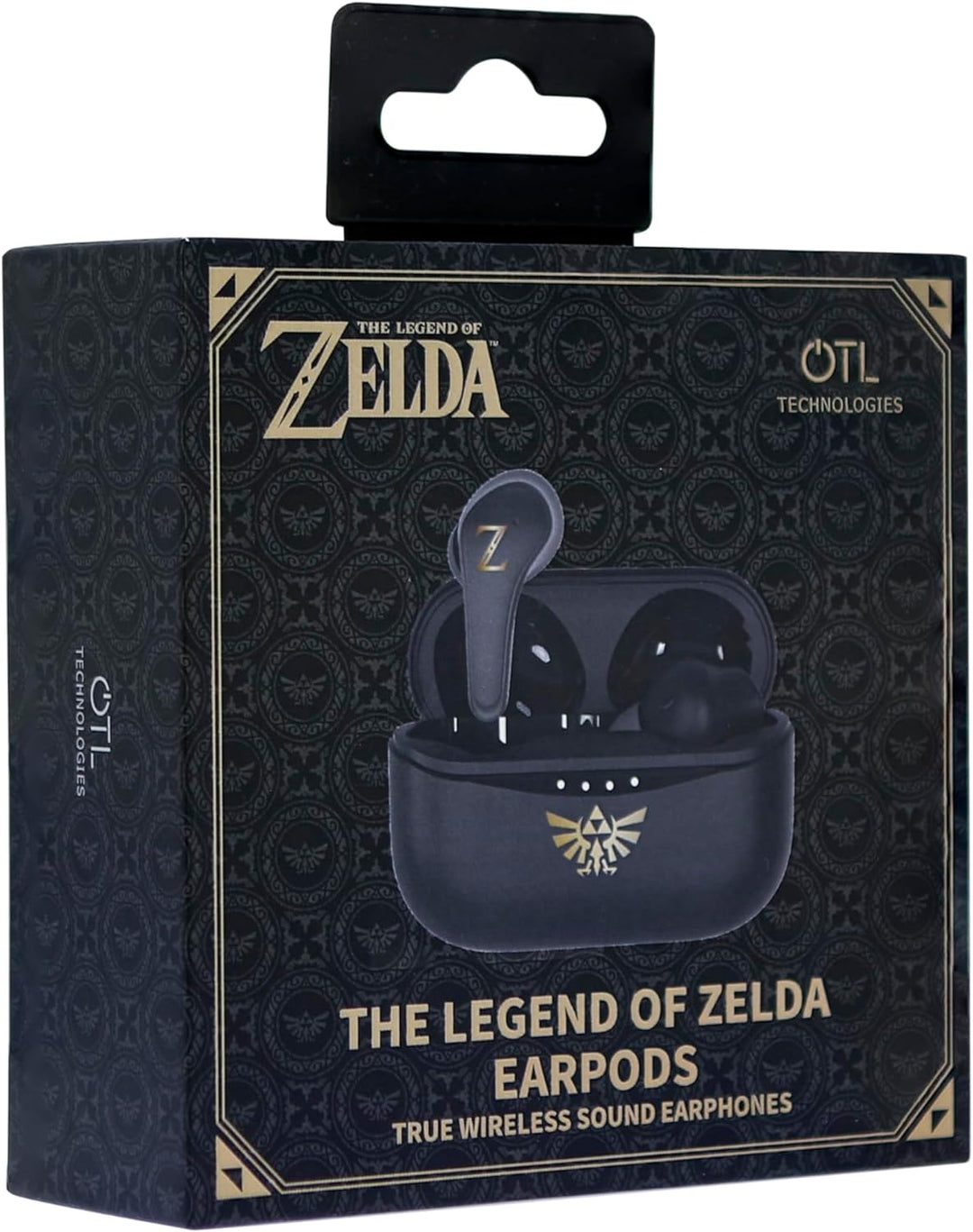 OTL Technologies Kabellose Bluetooth-Kopfhörer V5.0 Zelda mit Ladebox, Schwarz