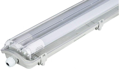 LumenTEC 4x G13 LED Feuchtraumleuchte IP65, 2x T8 LED, 36W 3600LM 120cm, IP65 LED Feuchtraumleucht,