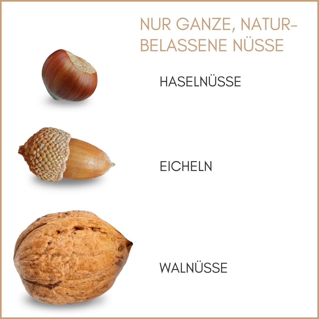 Supravit Frische Nüsse-Mix Eichhörnchen Futter 1kg | Futter für Eichhörnchen mit Haselnüsse, Walnüss