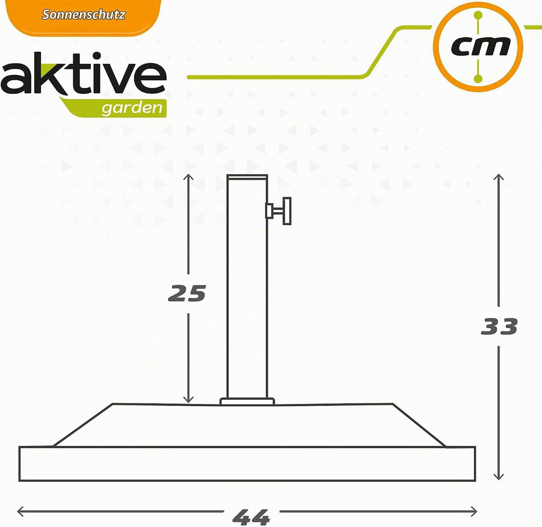 AKTIVE 61053 Kunststoffhalter für Sonnenblende quadratisch 38-48