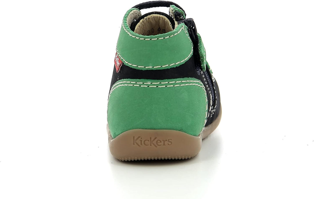Kickers Unisex Kinder Bonzip-2 Stiefelette 18 EU Marinegrün, 18 EU Marinegrün