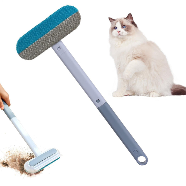 2 Stück Tierhaarentferner Multifunktion Langen Griff, 3 In 1 Pet Hair Remover, Tierhaarentferner Hun