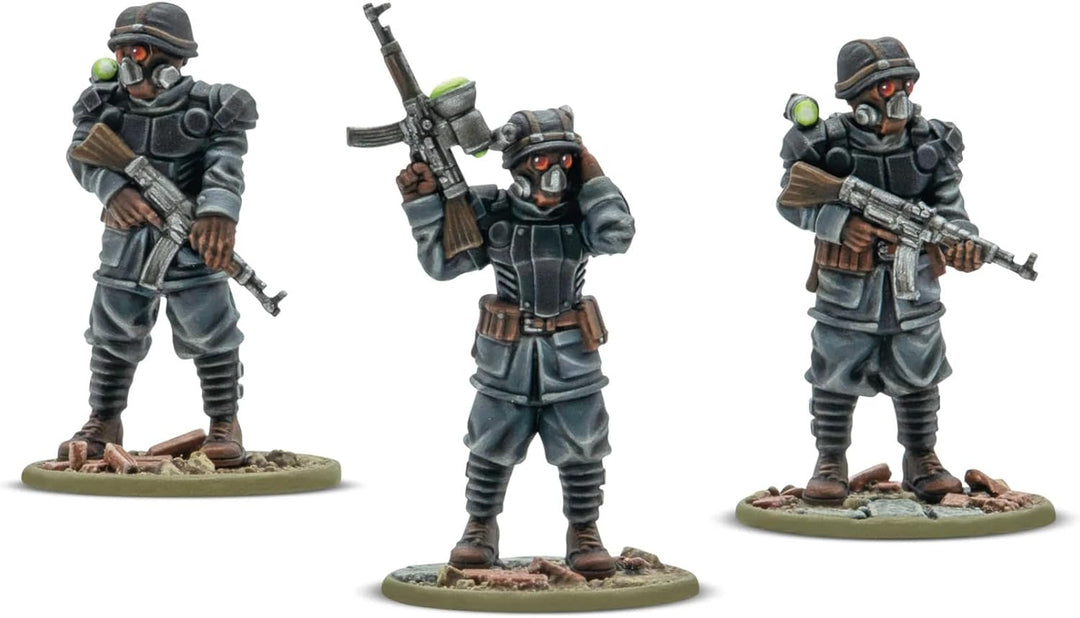 Warlord Games Totenrotte Platoon Commander & Bodyguard - Achsenminiaturen für Konflikt 47, sehr deta