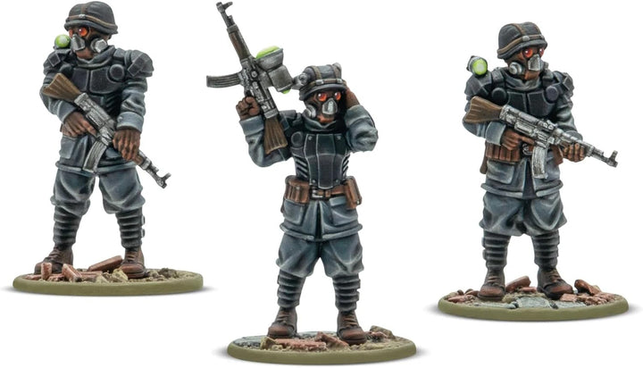 Warlord Games Totenrotte Platoon Commander & Bodyguard - Achsenminiaturen für Konflikt 47, sehr deta