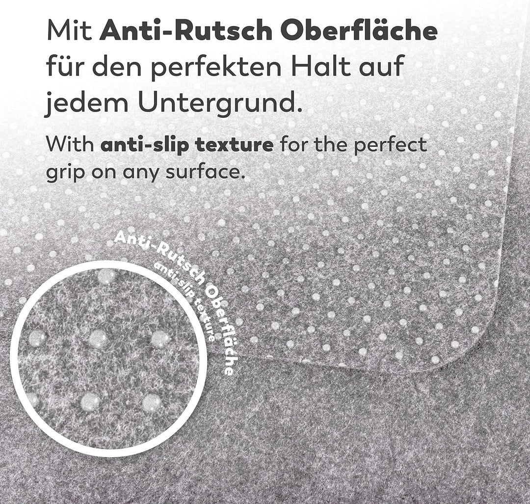 Rubberneck Premium Tischsets aus Filz - abwaschbar & rutschfest - 12er Set Platzsets Tisch-Matten Un