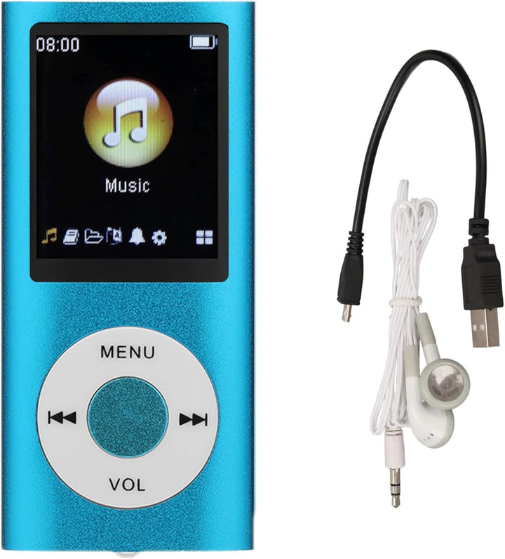 MP3-Player/MP4-Player, MP4-Musikplayer Unterstützt Bis zu 64 GB TF-Karte, Digitaler 1,8-Zoll-LCD-Bil