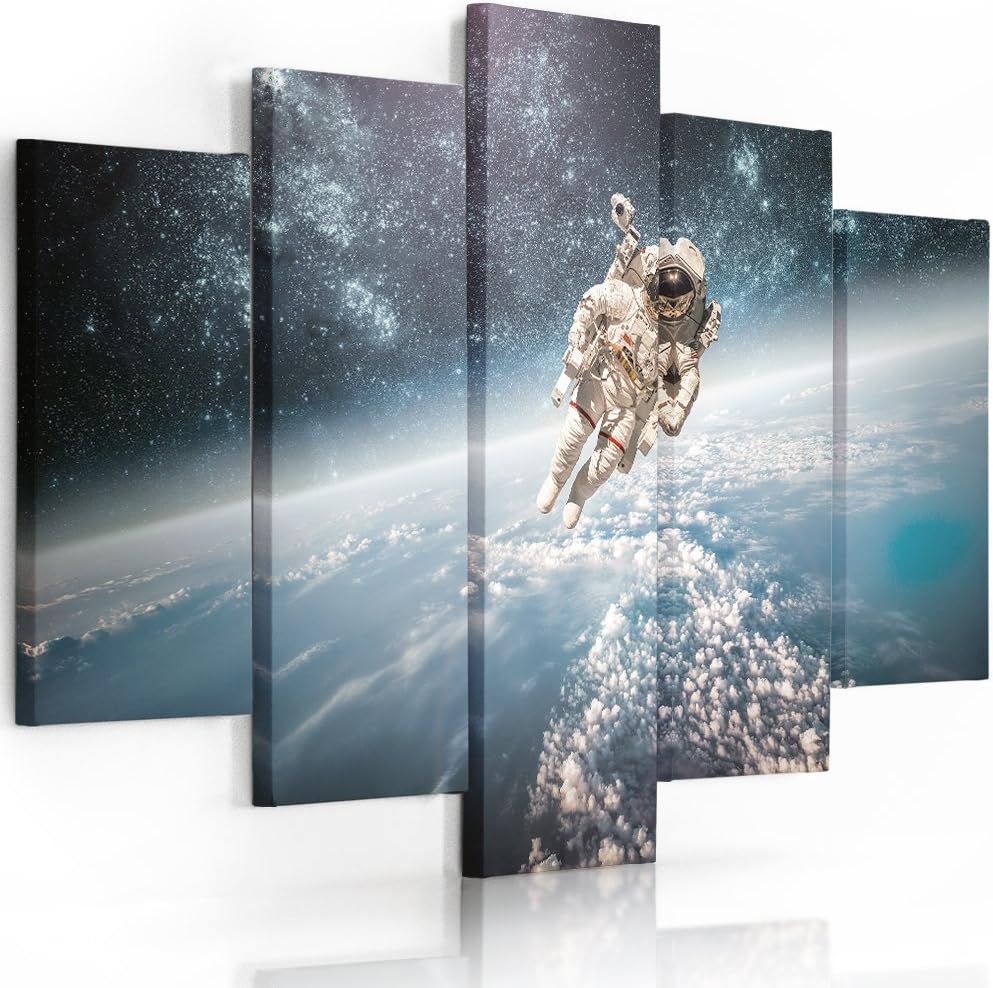 Feeby. Leinwandbild - 5 Teile - Bilder, Wand Bild, Wandbilder, Kunstdruck XXL, 5-Teilig, Typ A, 200x