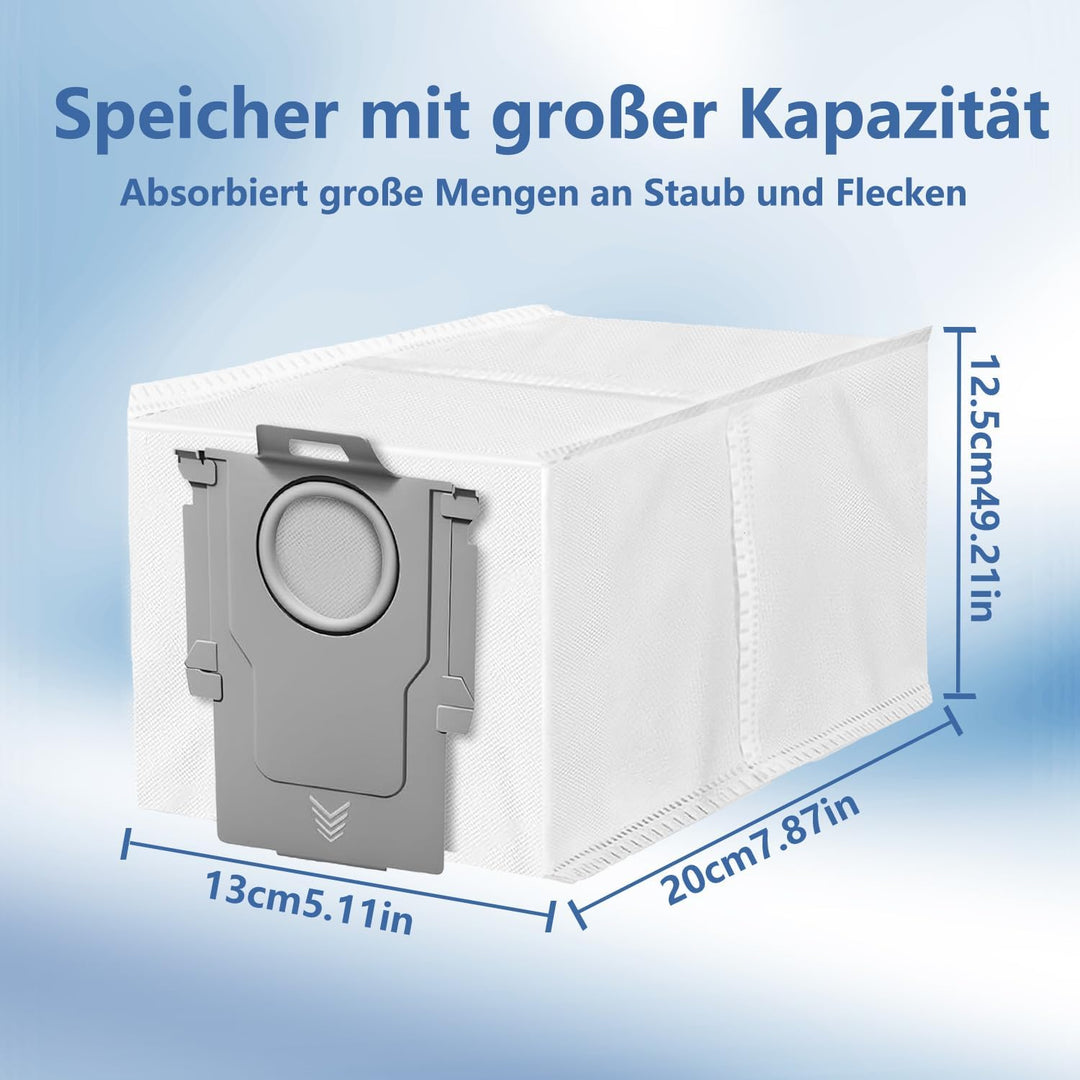 10 Stück Staubbeutel für Roborock Q Revo/Q Revo S/S8 MaxV Ultra/Qrevo Master/Qrevo Pro/Qrevo Slim/Qr