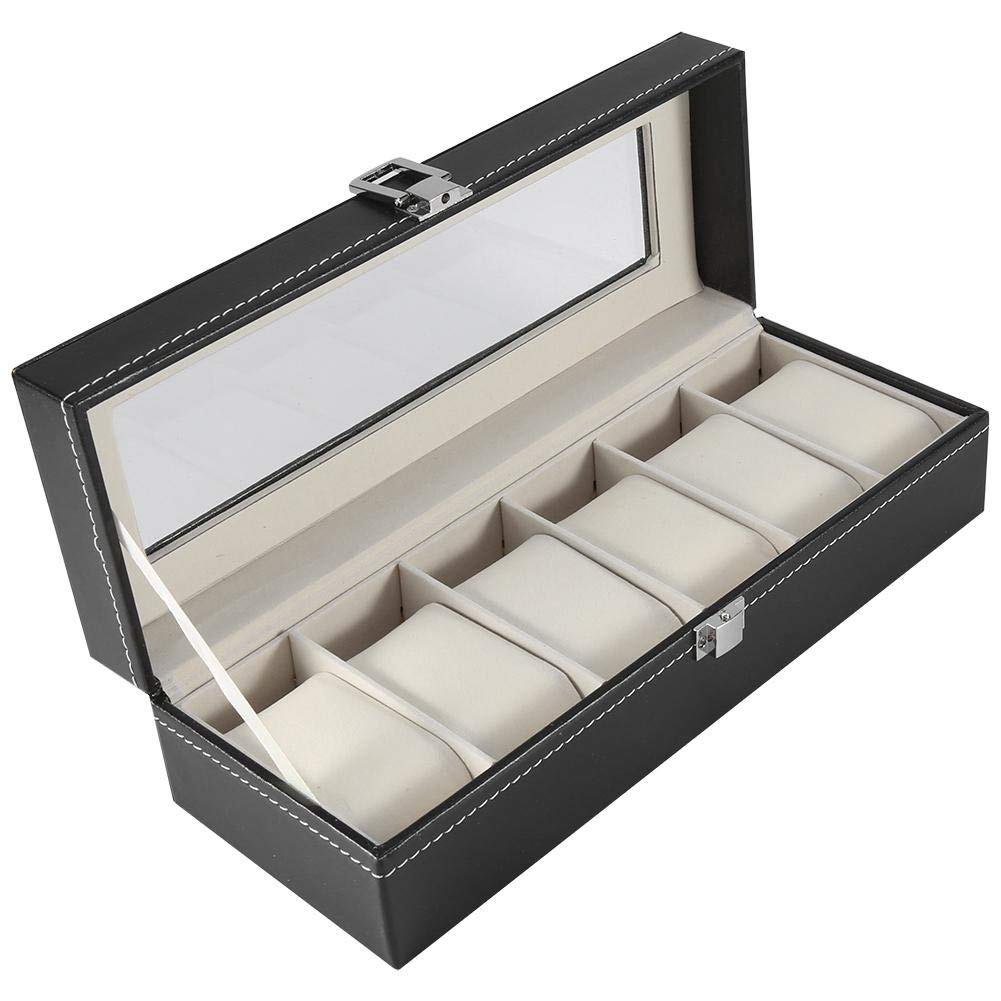 Leder Uhrenbox Armbanduhr Behälter Aufbewahrungsbox PU Leder Box Fall Herrenuhr Display Box Uhr Schm