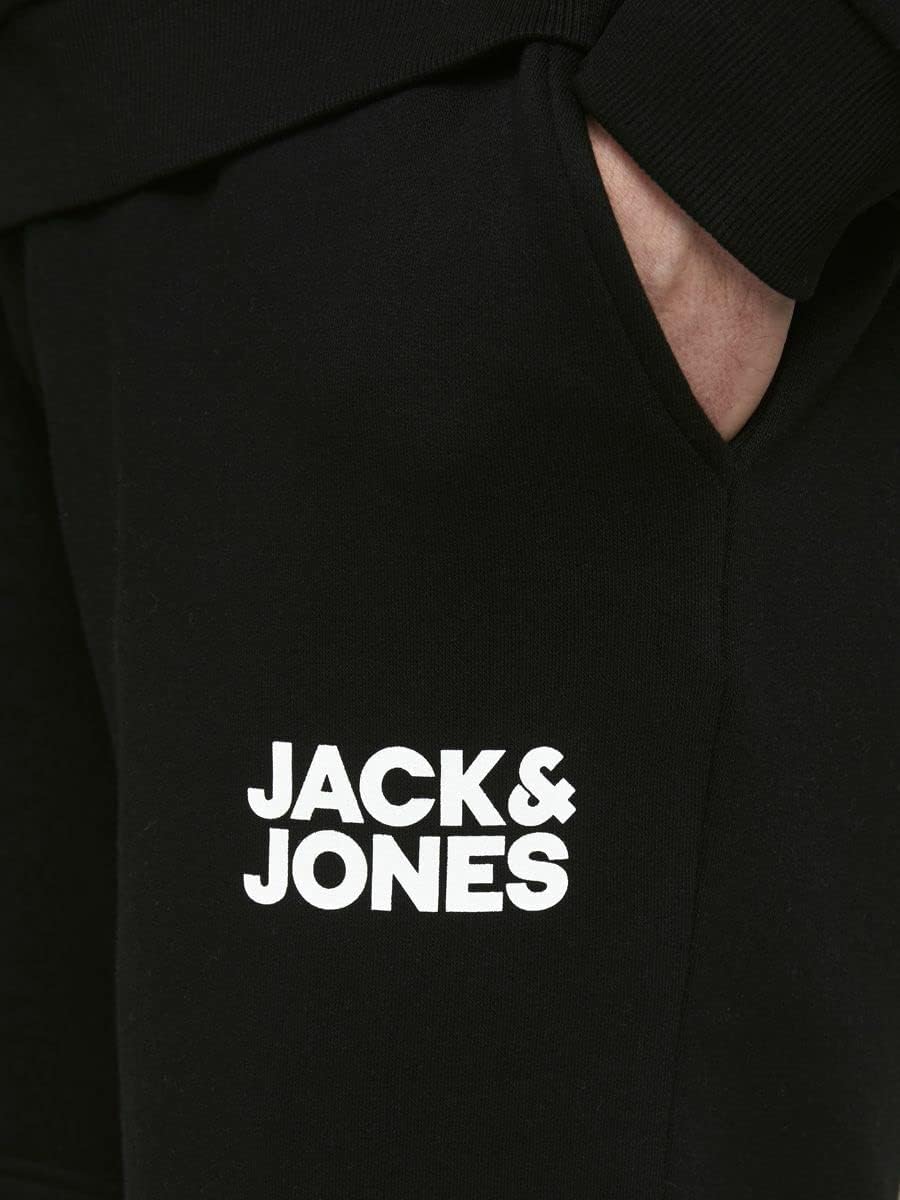 JACK & JONES Herren Jjinewsoft Sweat GMS Shorts S Schwarz, S Schwarz