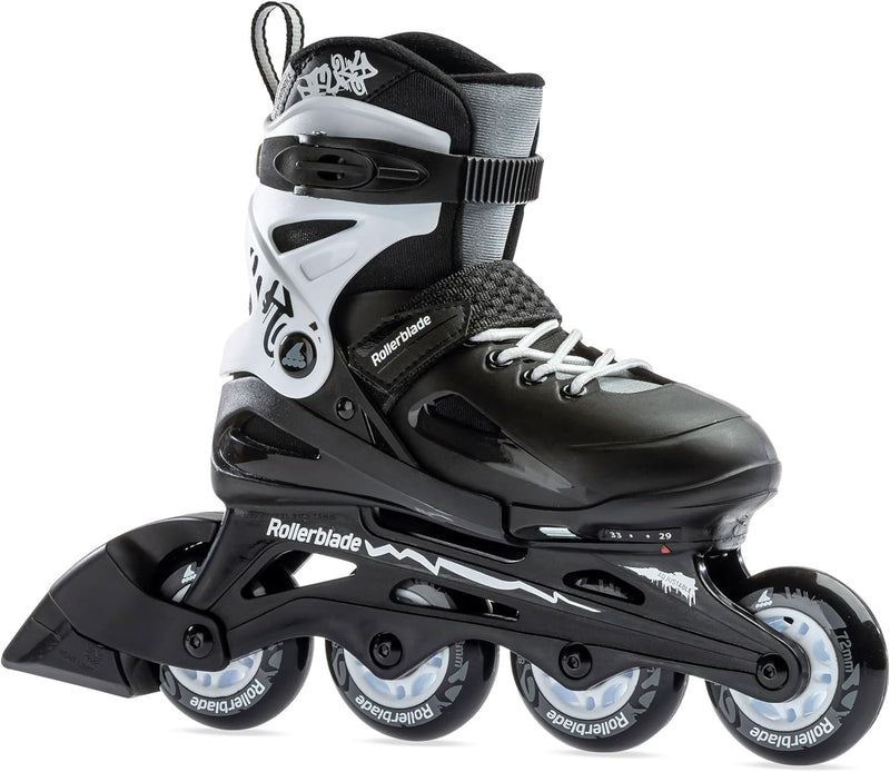 Rollerblade Jungen Fury Inlineskate, Black/White, 185