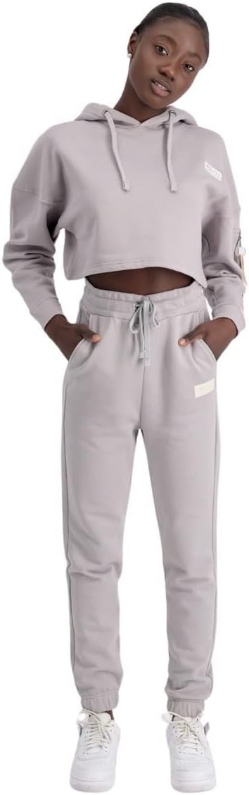 ALPHA INDUSTRIES Damen Organics Cropped Os Hoody Wmn Kapuzensweat für Damen Kapuzenpullover (1er Pac
