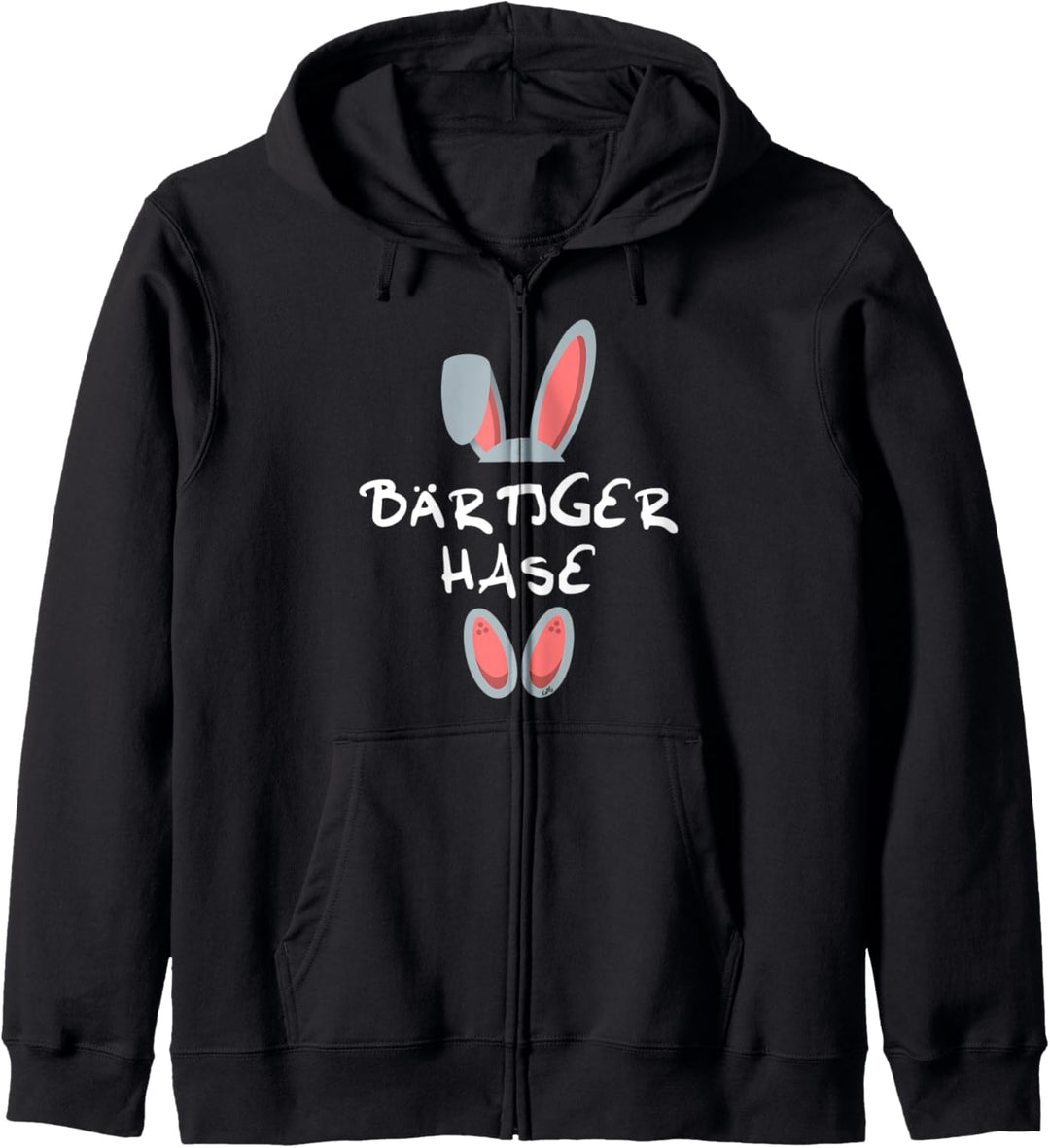 Bärtiger Hase Osterhase Männer Geschenk Partnerlook Oster Kapuzenjacke
